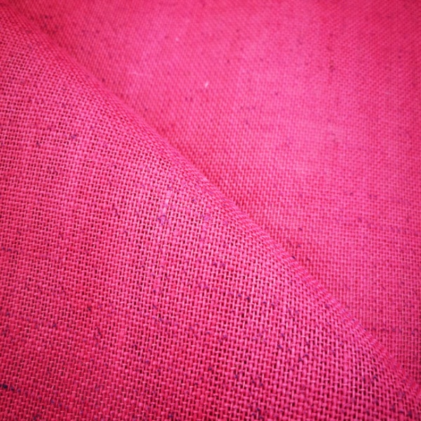 Coloured Hessian - CERISE